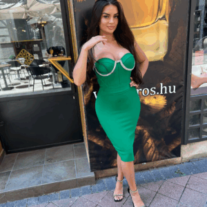 Köves alakformáló ruha | Vert |